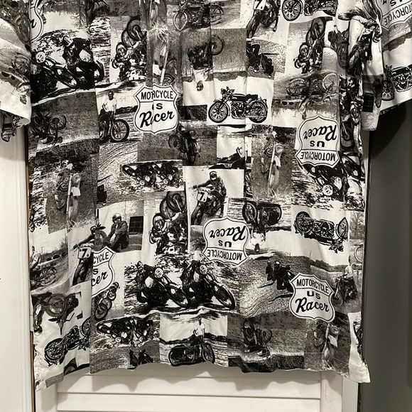 Puritan Motorcycle Short Sleeve Button Down Shirt - Picture 8 of 9